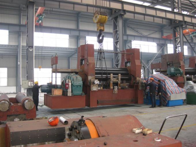 CNC Control Wind Tower Production Line Hydraulic 4 Roller Rolling Machine