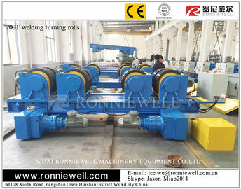 Motorized travel conventional welding rotator for pipe tank seam welding