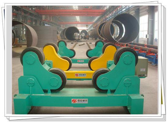 Motorized Automatic Pipe Roller For Welding Self Adaptive 60 Ton Loading