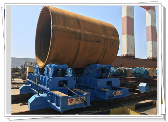 Offshore Foundation Pin Piles Welding Turning Roller With Steel Wheel
