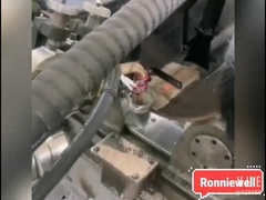 Small pipe inside longitudinal same and circular seam welding