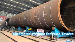 Heavy Duty Self Aligning Welding Rotators for Wind Towers