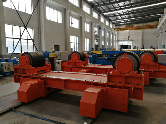 Tank Tower 250T Welding Turning Rolls Rubber Wheel Heavy Duty