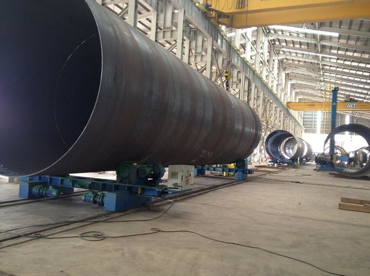 Traversing 200T Conventional Pipe Welding Rotator Rubber Wheel Tank Turning Roller