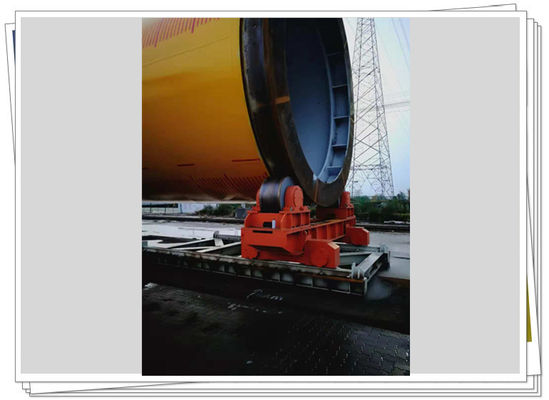 Painting Welding Rotator Steel Roller Motorized Trolley