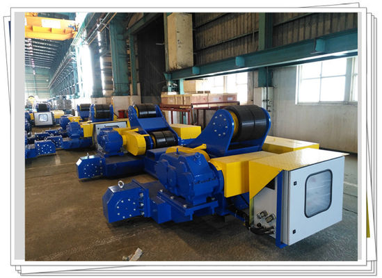Pipe Welding 200t Self Aligning Rotator Rubber Wheel Heavy Duty