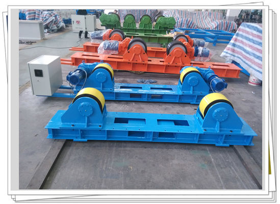 Tank Vessel Production 20T Pipe Welding Rotator Fixed Base Rubber Wheel