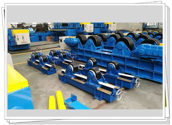 Self Centering Stepless 5t Pipe Welding Rotator Rubber Wheel