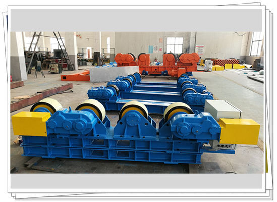 Rubber Wheel 30t Fixed Welding Turning Roll With Foot Pedal