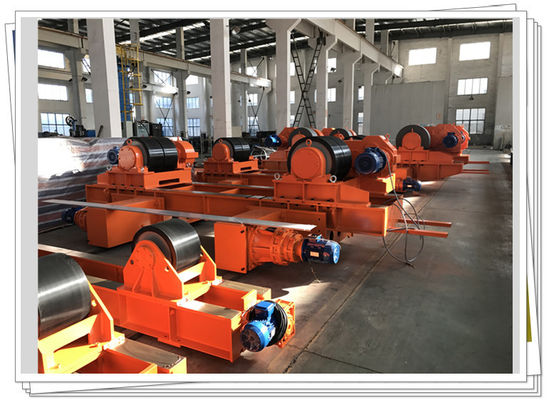 Wireless Controller Rubber Wheel Welding Turning Roll Motorized Trolley