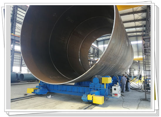 Steel Wheel Conventional Pipe Welding Rotator 600t Column Monopile Traveling Turning Roll