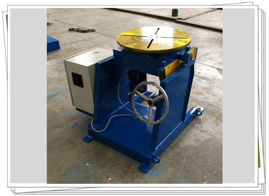 Manual Tilt Adjustable Speed 300kg Rotating Welding Positioner Foot Pedal Control