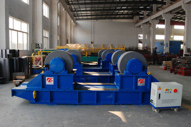 SWL 600T Motorized Traveling Pipe Welding Rotator With Hydraulic Idler Tank Dia 10M