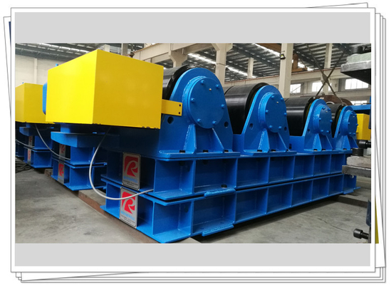 Rubber Wheel Tank 100t Welding Turning Roll Speed Adjustable